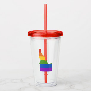 Gay Karta of USA Delstaten Idaho Take Away Mugg