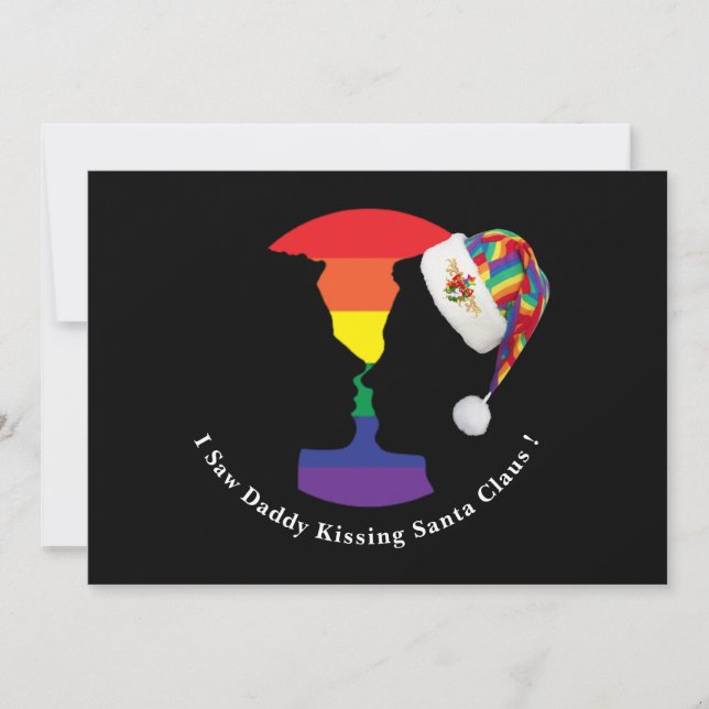 Gay Kiss-julkort Julkort (Framsida)