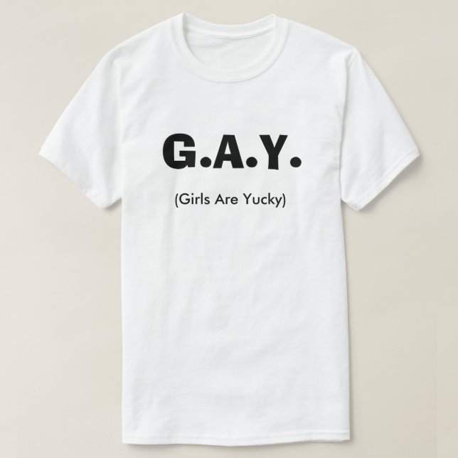 Gay Klubb Girls är Yucky LGBT-köer Tee Shirt (Design framsida)