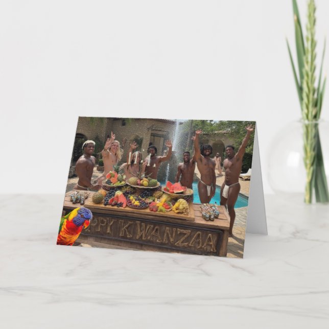 Gay Kwanzaa-firande Personlig Kort (Framsida)