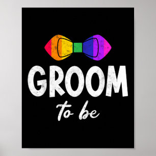 Gay Lesbisk Bachelor Party Groom ska vara LGBT St Poster