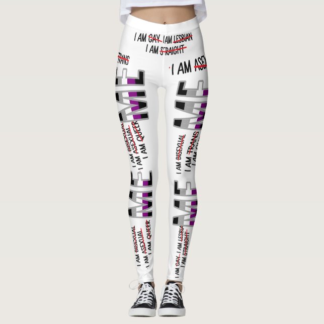 Gay,Lesbisk,Bi,Trans,Queer,AsexJag är ME Leging Leggings (Framsida)