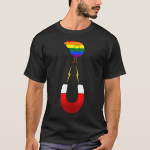Gay Lesbisk Bisexual Chick Magnet Baby Chicken Pun T Shirt