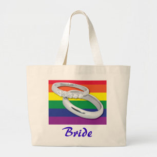 Gay Lesbisk Bröllop Jumbo Tygkasse