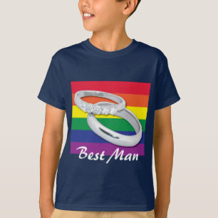 Gay Lesbisk Bröllop Tee