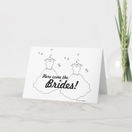 Gay Lesbisk Bröllop Two Brides Kort