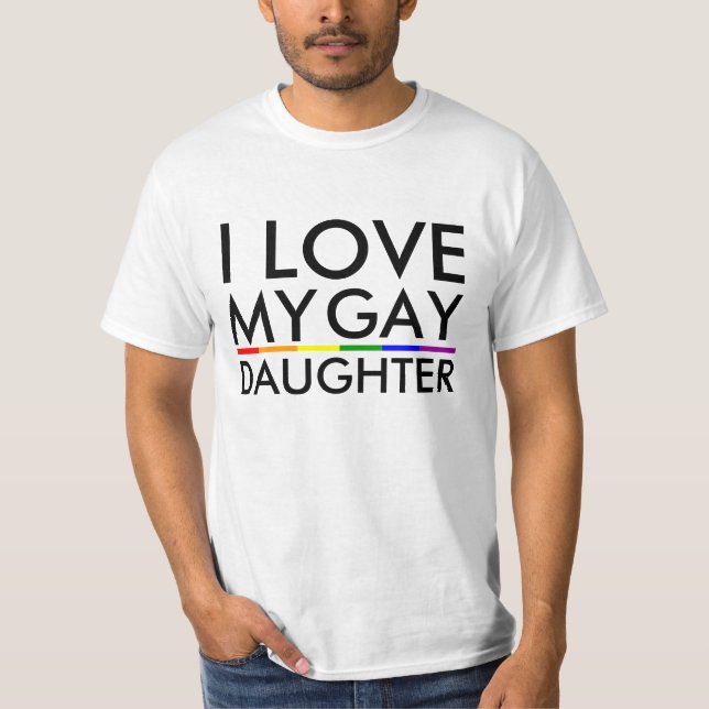 Gay/Lesbisk I kärlek My Gay Dotter -Shirt Tröja (Framsida)