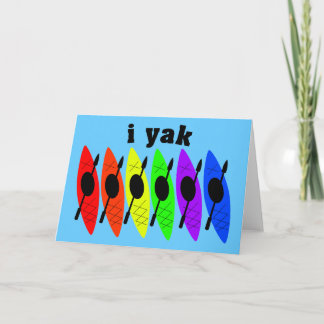 Gay Lesbisk Kayaking Greeting Card Kort