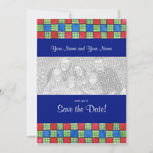 Gay/Lesbisk 'Save the Date' Photo Card-inbjudan Spara Datumet (Framsida)
