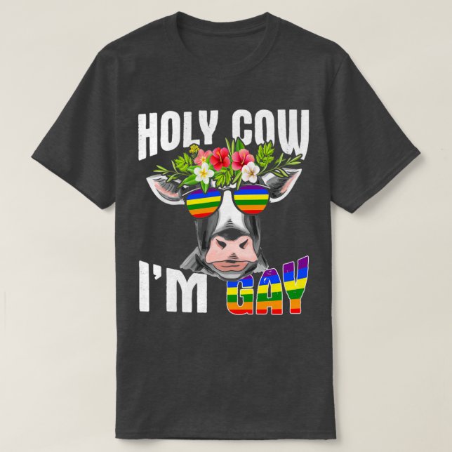Gay LGBT Cow Farmer Design for Cow Animal Lover ( T Shirt (Design framsida)