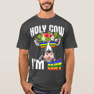 Gay LGBT Cow Farmer Design for Cow Animal Lover ( T Shirt