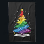 Gay LGBT Pride Rainbow Julgran God jul Kökshandduk<br><div class="desc">Gay LGBT Pride Rainbow Julgran God jul</div>