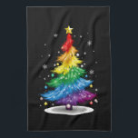 Gay LGBT Pride Rainbow Julgran God jul Kökshandduk<br><div class="desc">Gay LGBT Pride Rainbow Julgran God jul</div>
