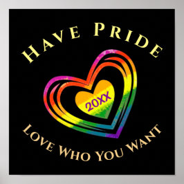 Gay LGBTQ har Pridet månad Kärlek som du vill ha Poster