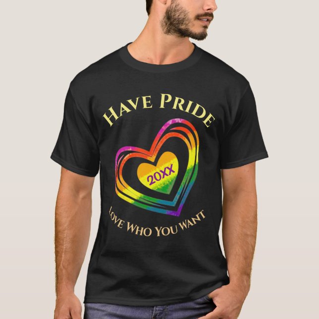 Gay LGBTQ har Pridet månad Kärlek som du vill ha T Shirt (Framsida)