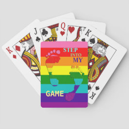 Gay LGBTQ Rainbow Flagga Pride Färg Feet Casinokort