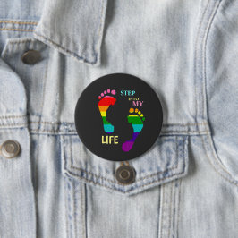 Gay LGBTQ Rainbow Pride Month Step My Life Feet Knapp