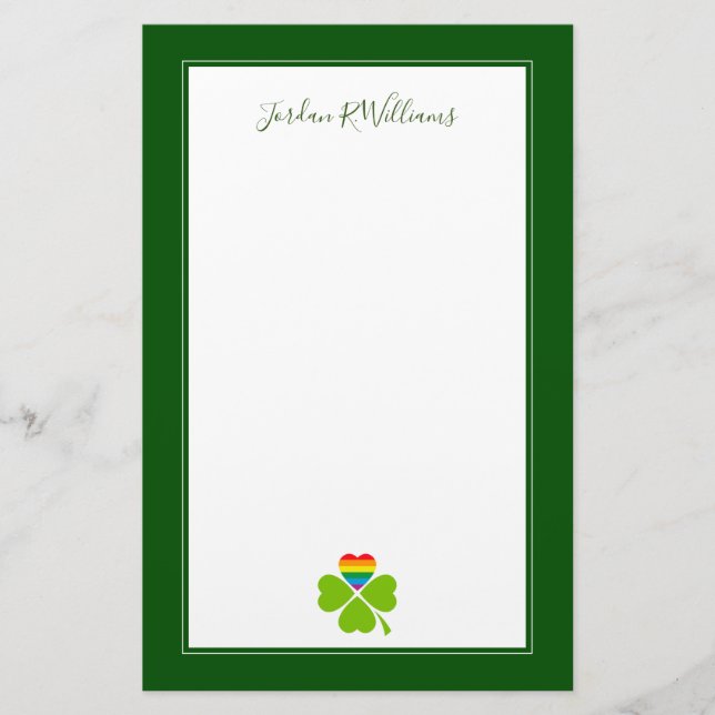 Gay Lucky Klöver Brevpapper (Framsida)