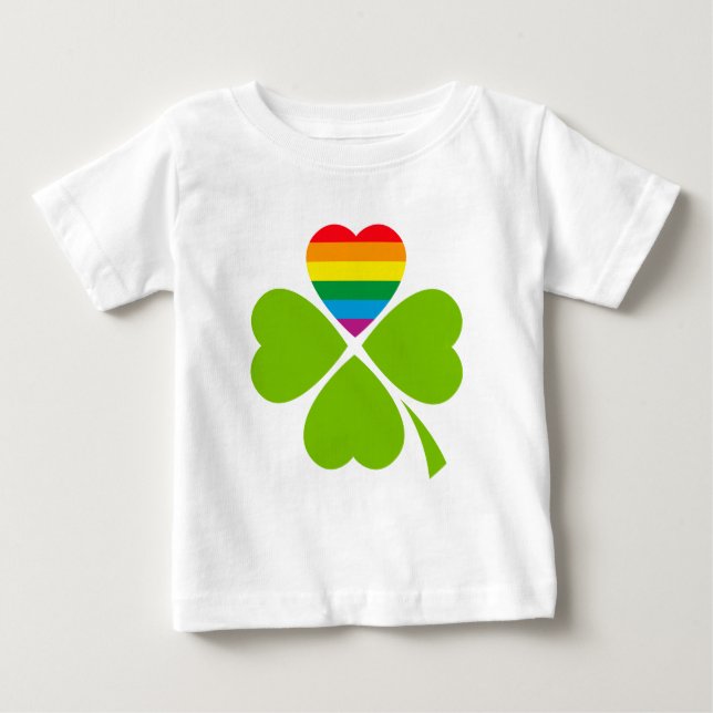 Gay Lucky Klöver T Shirt (Framsida)
