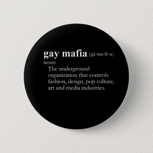 GAY MAFIA (definition) Knapp (Framsida)