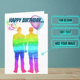 Gay Make Birthday Kort