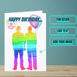 Gay Make Birthday Kort