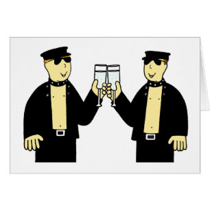 Gay Male Bröllop par Grattisar, Tecknad. Hälsningskort