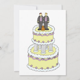 Gay Male Couple Wedding bjudande Inbjudningar