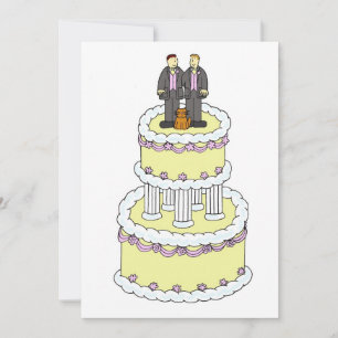 Gay Male Couple Wedding bjudande Inbjudningar