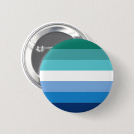Gay Male Pride Flagga (Azure) Knapp