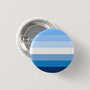 Gay Male Pride Flagga (blått) Knapp