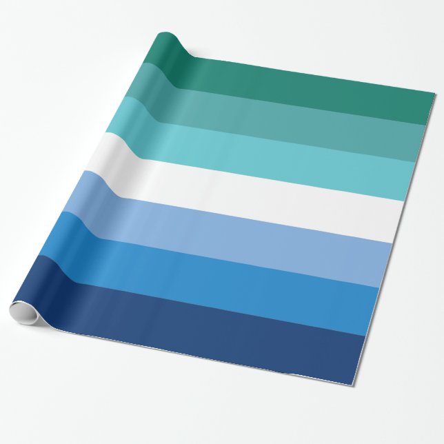 Gay Male Pride Flagga Presentpapper (Utrullad)