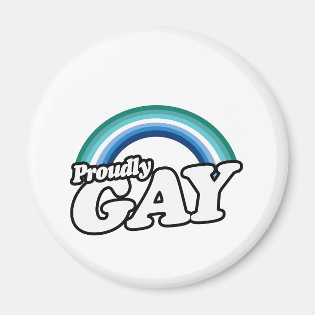 Gay Man och Stolt Magnet (Framsidan)