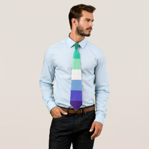 Gay Manar Grönt Blue Lila White Stripe LGBT Slips