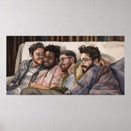 Gay manar hänger ut poster