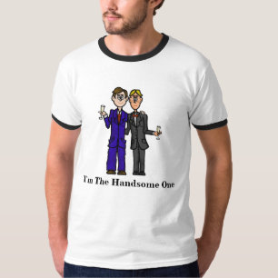 Gay Manar i Kostym Handsome T-shirt Customize it!