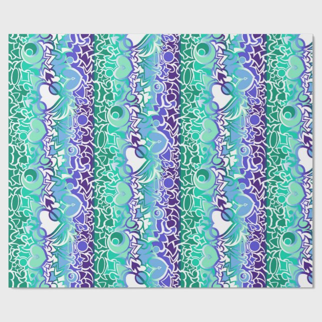 Gay Manar MLM Pride Squiggle Presentpapper (Platt)