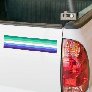 Gay Manar Pride Flagga (Azure & Blue) Bildekal