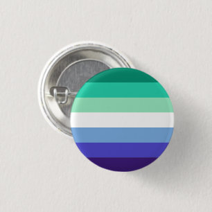 Gay Manar Pride Flagga (Azure & Blue) Knapp