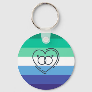 Gay manar pride flagga nyckelring