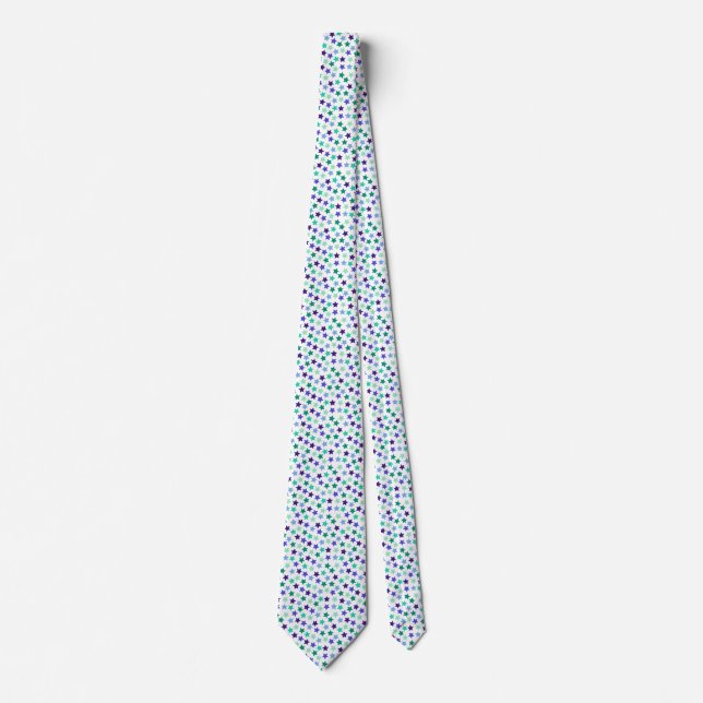 Gay Manar Pride Stars Blue Grönt Slips (Framsida)