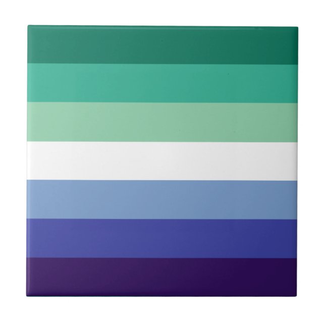 Gay Manar Pride, stripe-utskrift, LGBTQ-PRIDE Kakelplatta (Framsidan)