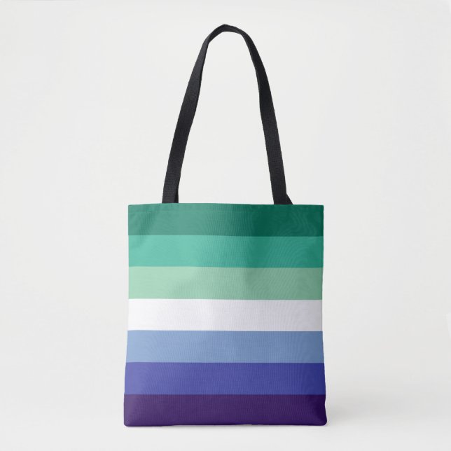 Gay Manar Pride, stripe-utskrift, LGBTQ-PRIDE Tygkasse (Framsida)