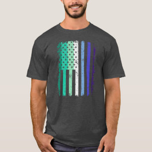 Gay Manar Pride USA Amerikanska Flagga-vinsterna H T Shirt