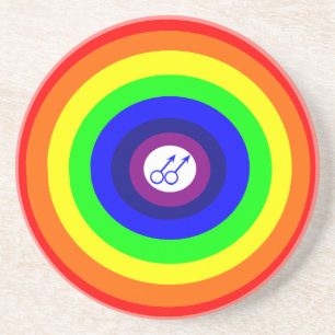 Gay Manar Round Rainbow Underlägg