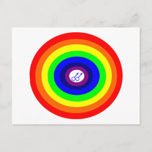 Gay Manar Round Rainbow vykort