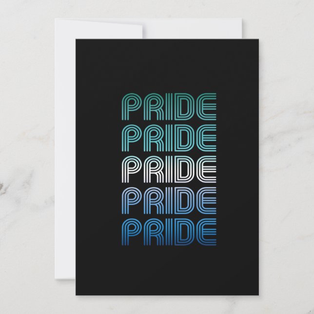 Gay Manlig Retro Pride Stolthet Julkort (Framsida)