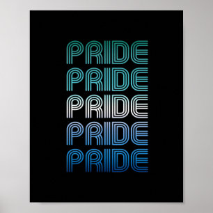 Gay Manlig Retro Pride Stolthet Poster
