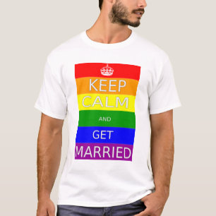 Gay Marriage Behålla lugn and Get Married Tröja