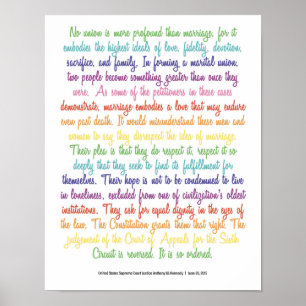 Gay Marriage Court Doming Poster